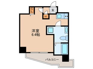 ﾌﾟﾚｻﾝｽ難波EASTﾓﾀﾞﾆﾃｨ(804)の物件間取画像